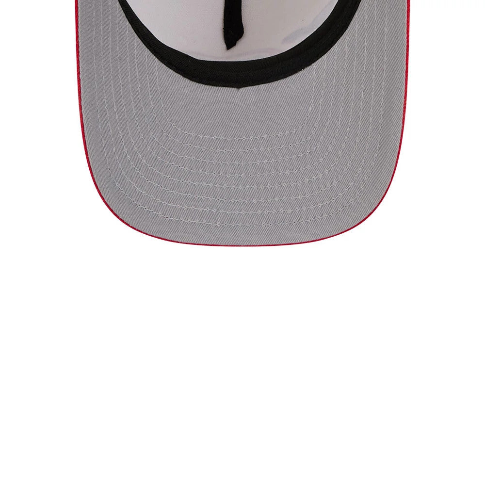 Pictured is this NBA Hardwood Classic Houston Rockets 9FIFTY A-Frame Snapback cap in red. 2