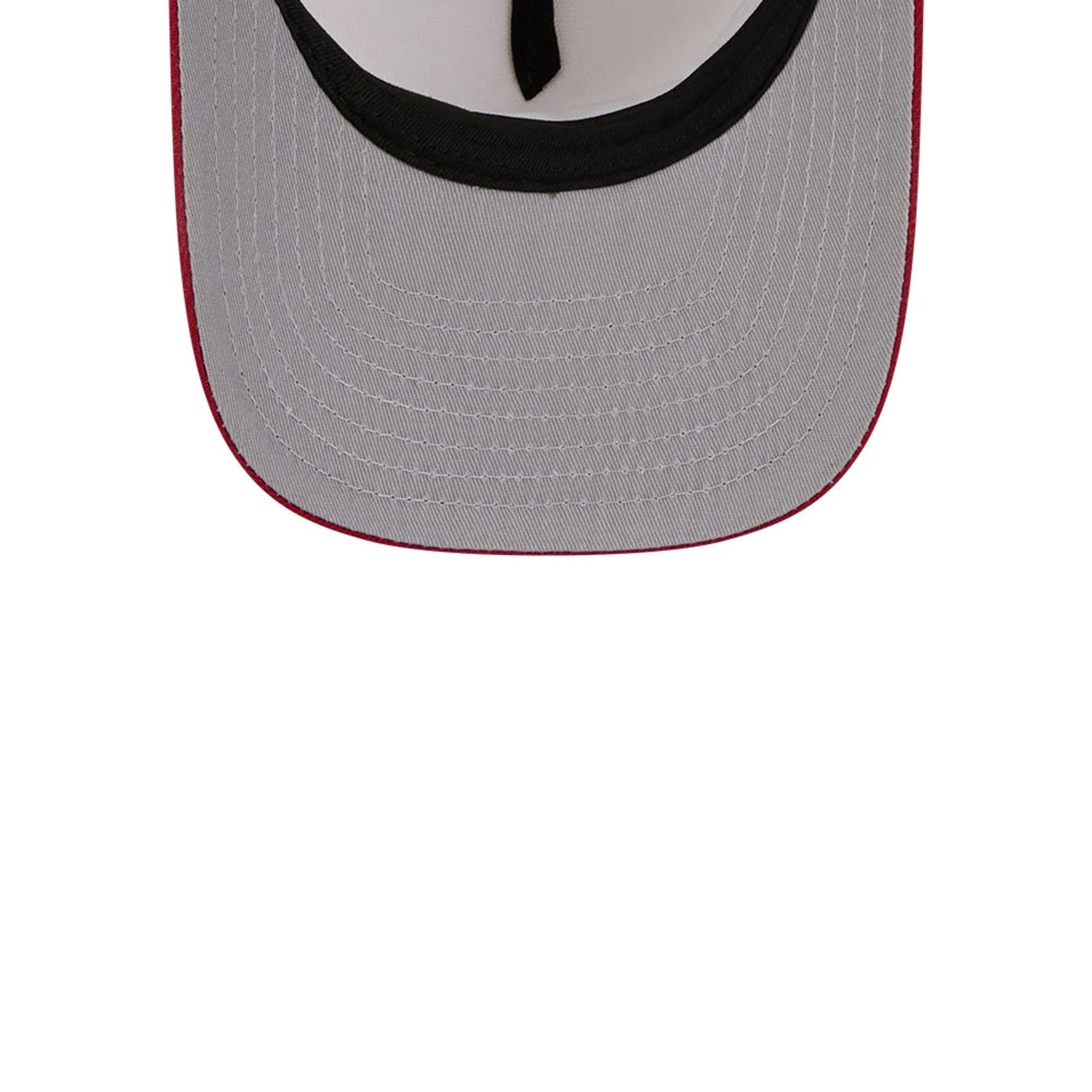 Pictured is this NBA Hardwood Classic Denver Nuggets 9FIFTY A-Frame Snapback cap in dark red. 2