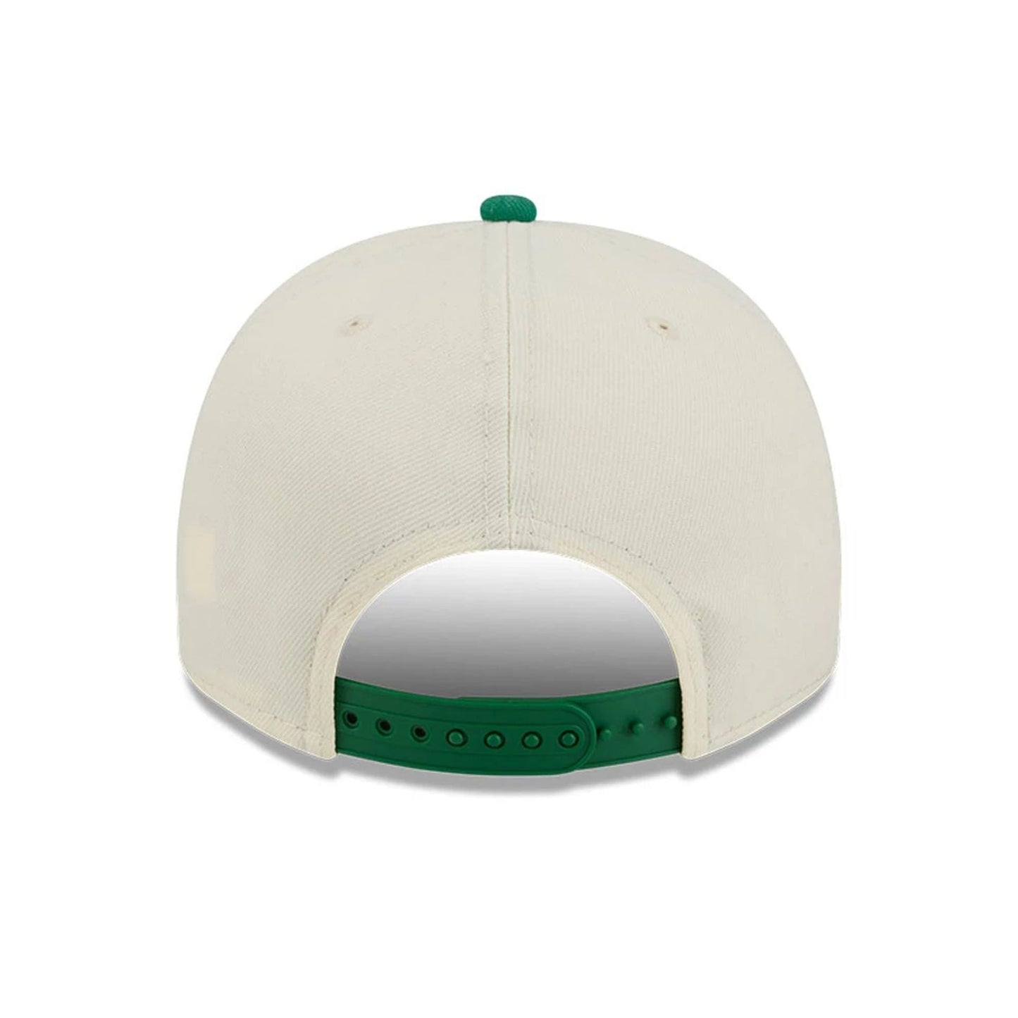 Pictured is this NBA Hardwood Classic Boston Celtics 9FIFTY A-Frame Snapback cap in cream. 7