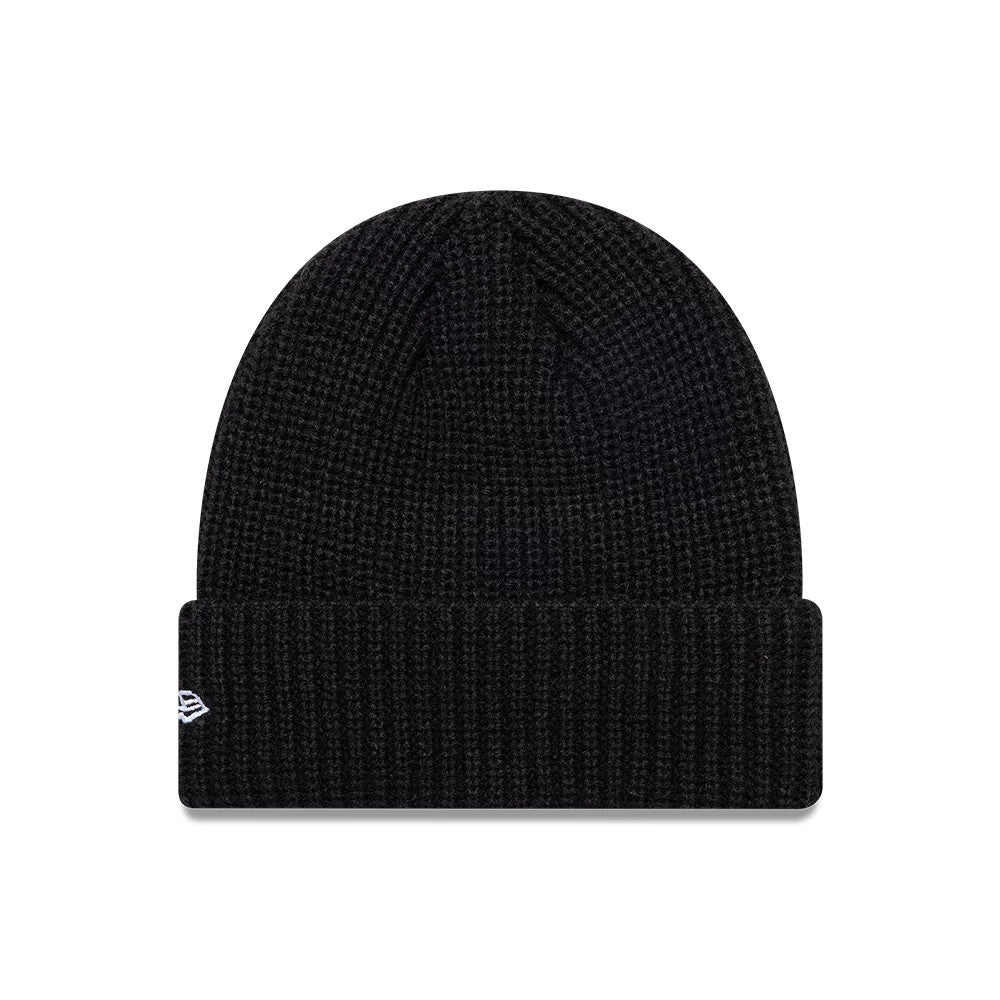This is a Newcastle United FC Ribbed Black Cuff knit Beanie Hat 2