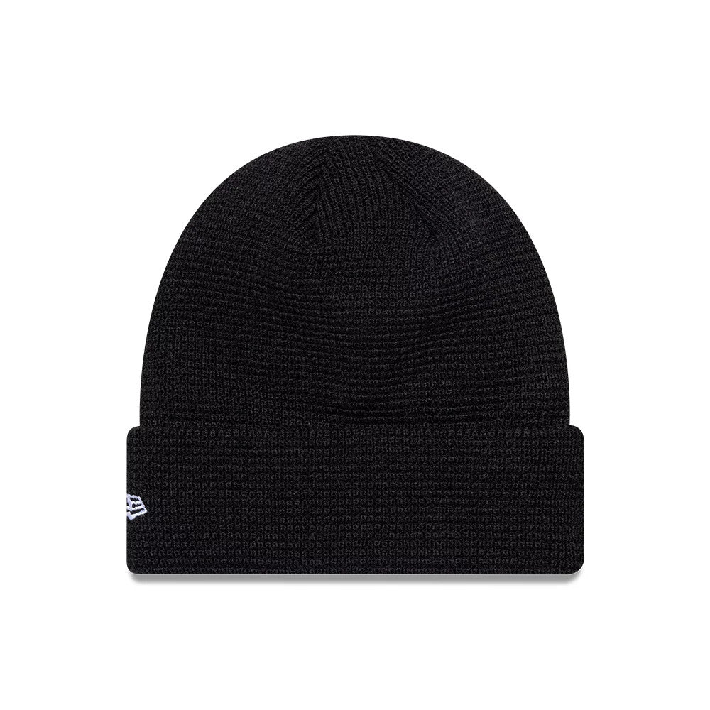 This is a Newcastle United FC Waffle Black Cuff knit Beanie Hat 2