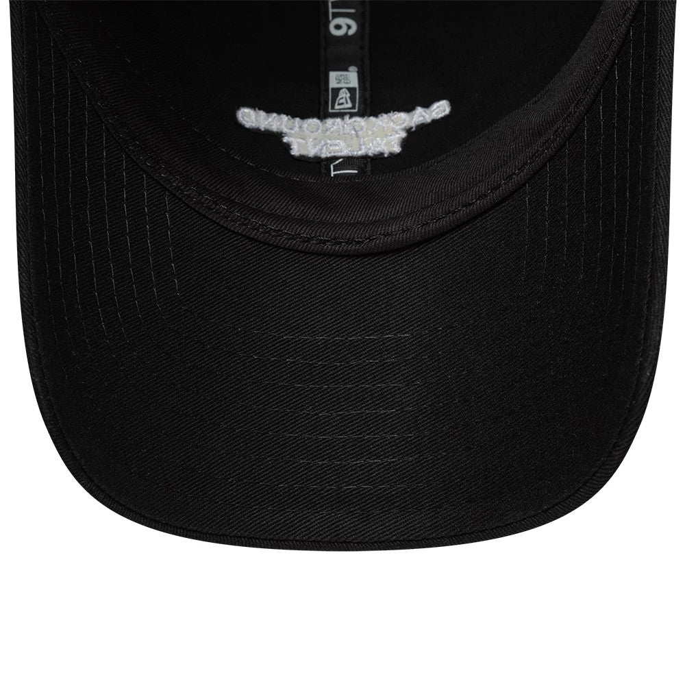 This is a New Era Slogan Background Talent Black 9TWENTY Adjustable Cap 7