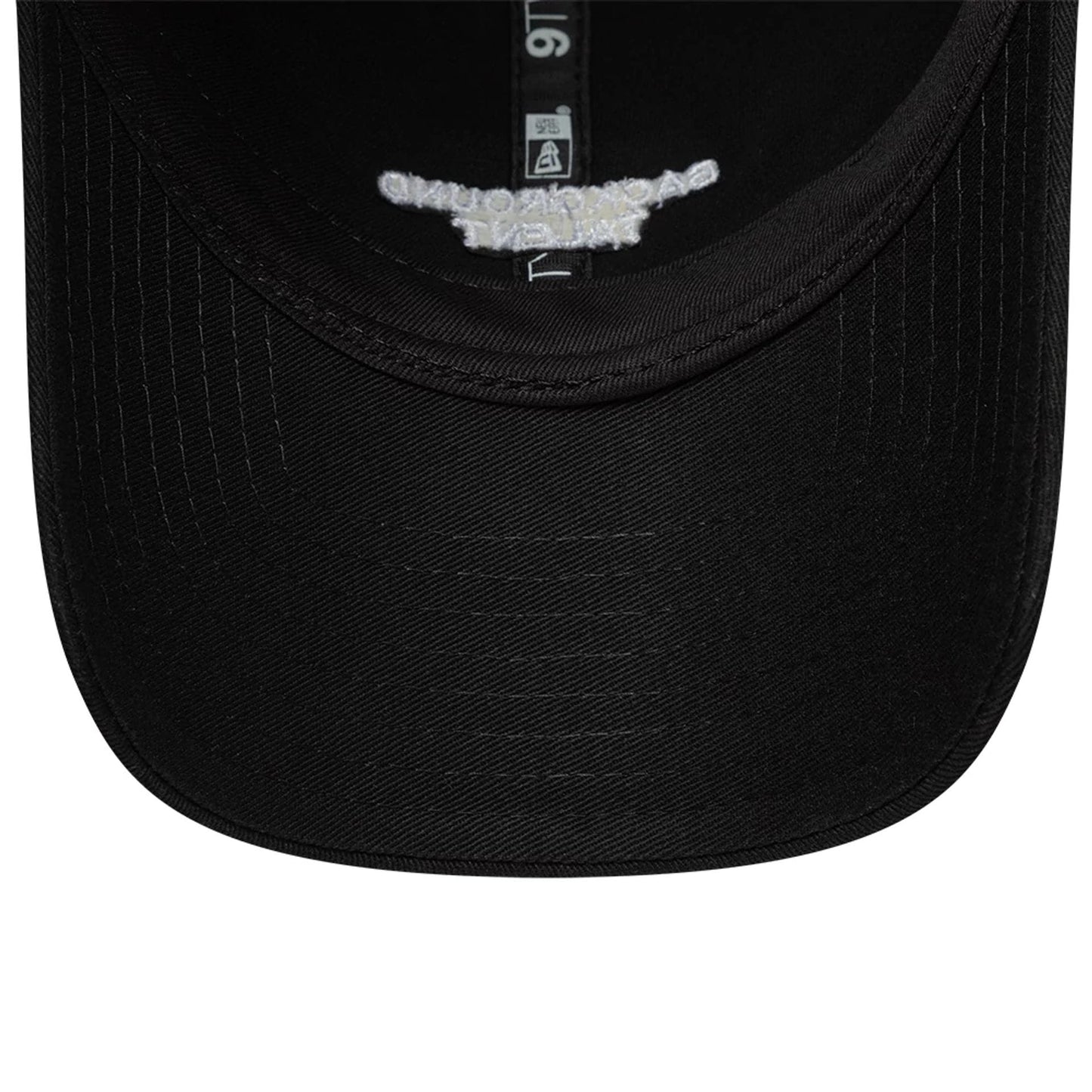 This is a New Era Slogan Background Talent Black 9TWENTY Adjustable Cap 7