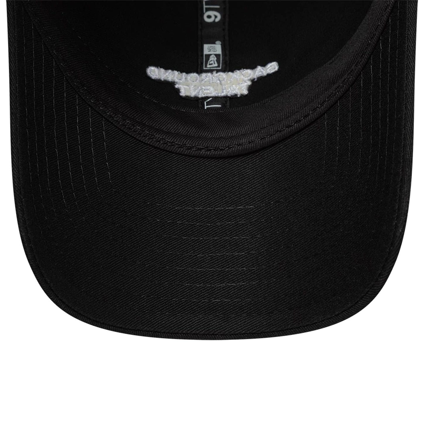 This is a New Era Slogan Background Talent Black 9TWENTY Adjustable Cap 7