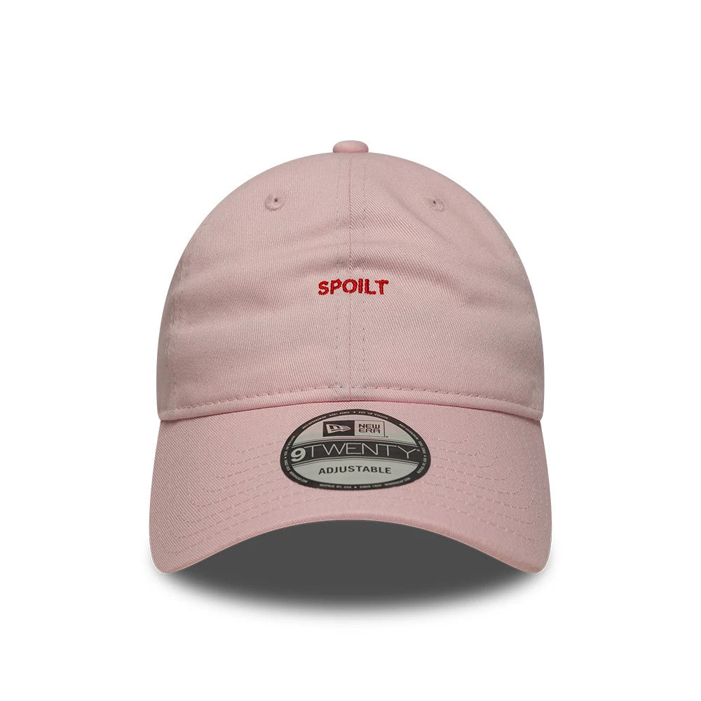 This is a New Era Slogan Spoilt Pastel Pink 9TWENTY Adjustable Cap 2