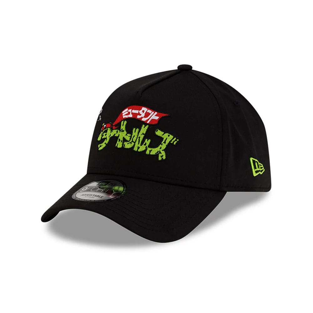Pictured is this Teenage Mutant Ninja Turtles Kanji 9FORTY A-Frame cap in black. 3