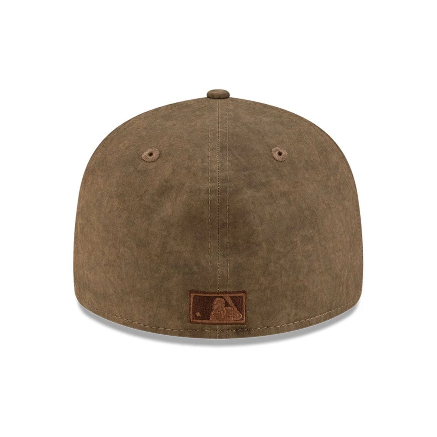 Pictured is this MLB Utility Linen Houston Astros Retro Crown 59FIFTY Fitted cap in open brown. 7