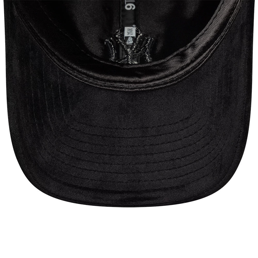 This is a New York Yankees MLB Velour Black 9TWENTY Bow Back Adjustable Cap 7