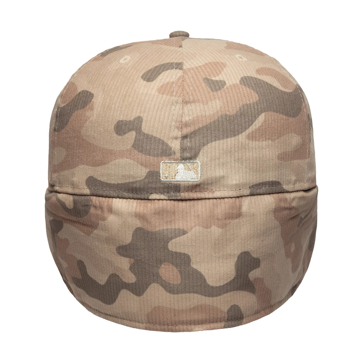 Pictured is this MLB Cord LA Dodgers Downflap 59FIFTY Fitted cap in light beige. 9