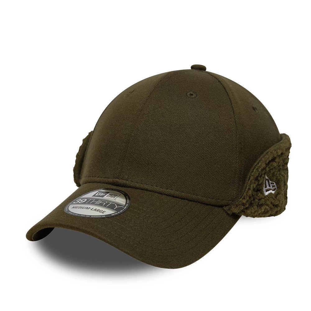 Pictured in this New Era Green 39THIRTY Downflap Stretch Fit Cap 1