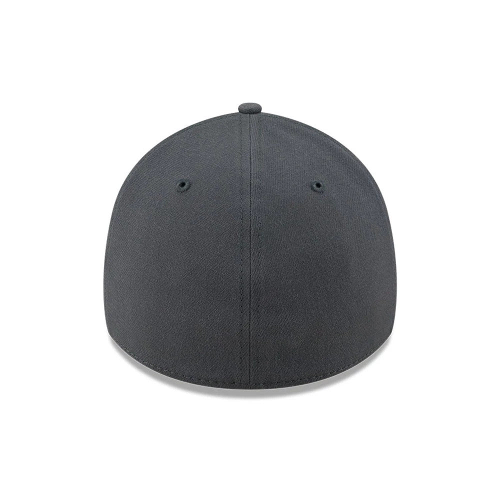 Pictured is this MLB Steel New York Yankees 39THIRTY Stretch Fit cap in charcoal. 6