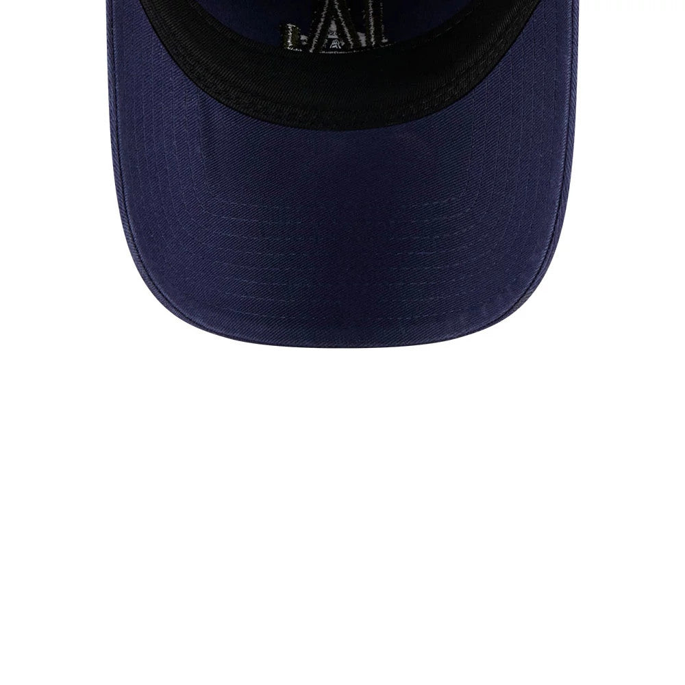 Pictured is this MLB Rifle Green LA Dodgers 9TWENTY cap in navy. 7