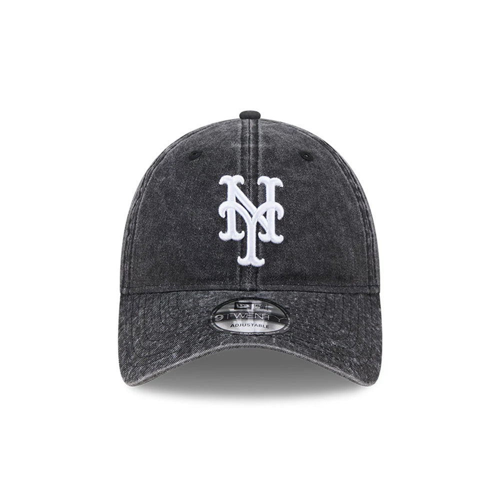 Pictured is this MLB Overwash New York Mets 9TWENTY cap in black. 2