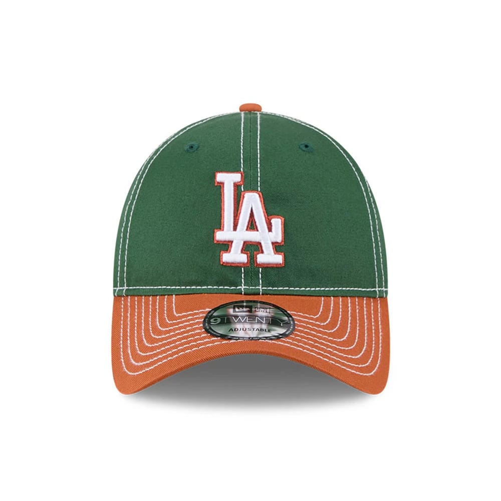 Pictured is this MLB 2Tone LA Dodgers 9TWENTY cap in dark green. 2