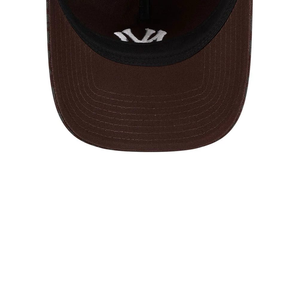 Pictured is this MLB Leopard New York Yankees 9TWENTY A-Frame cap in dark brown. 7