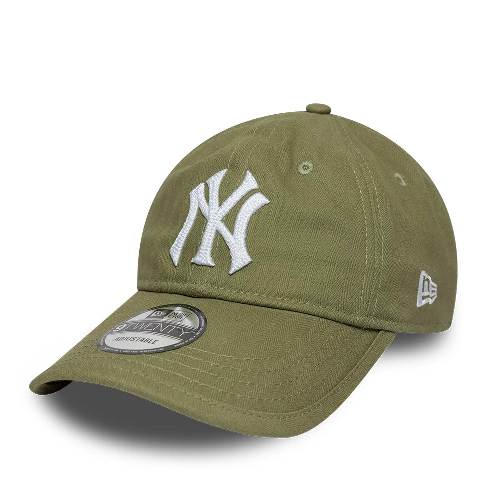 Pictured is this MLB Herringbone New York Yankees 9TWENTY cap in green. 1