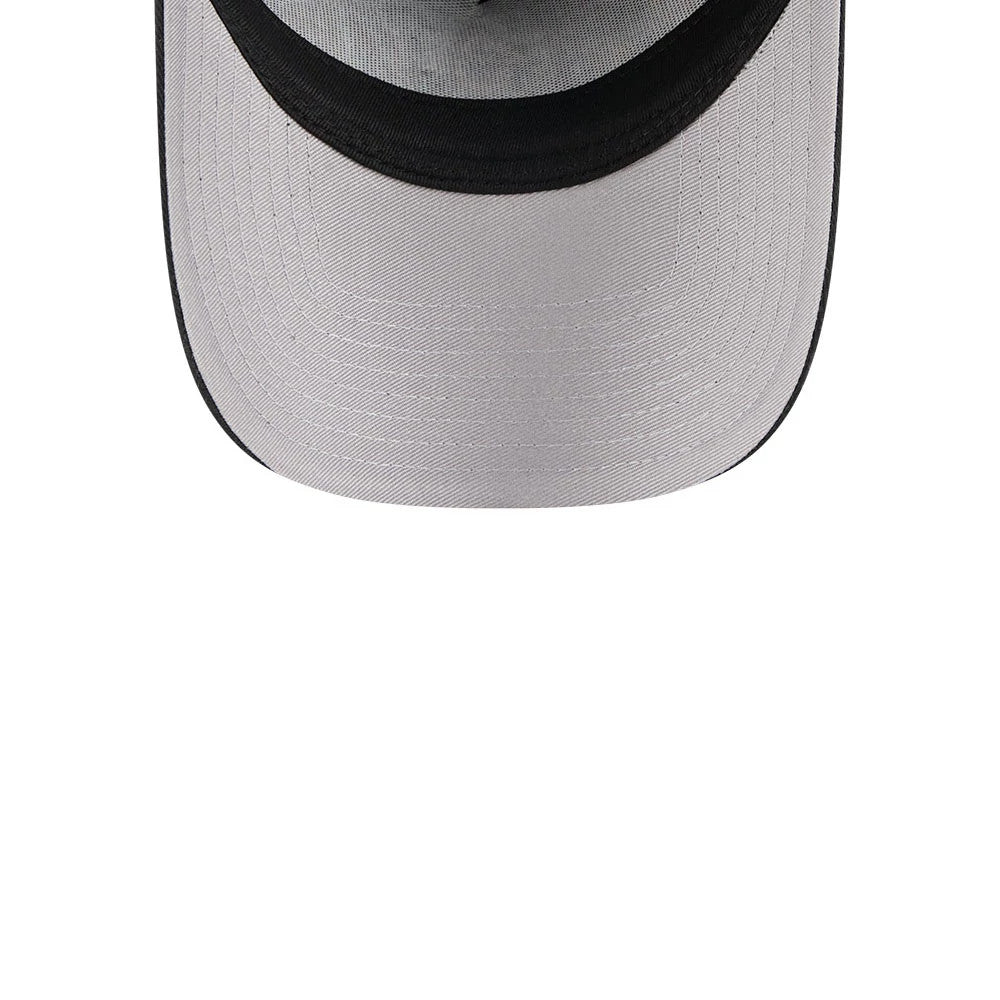 Pictured is this NBA Multi Letter Chicago Bulls 9FORTY A-Frame cap in black. 2
