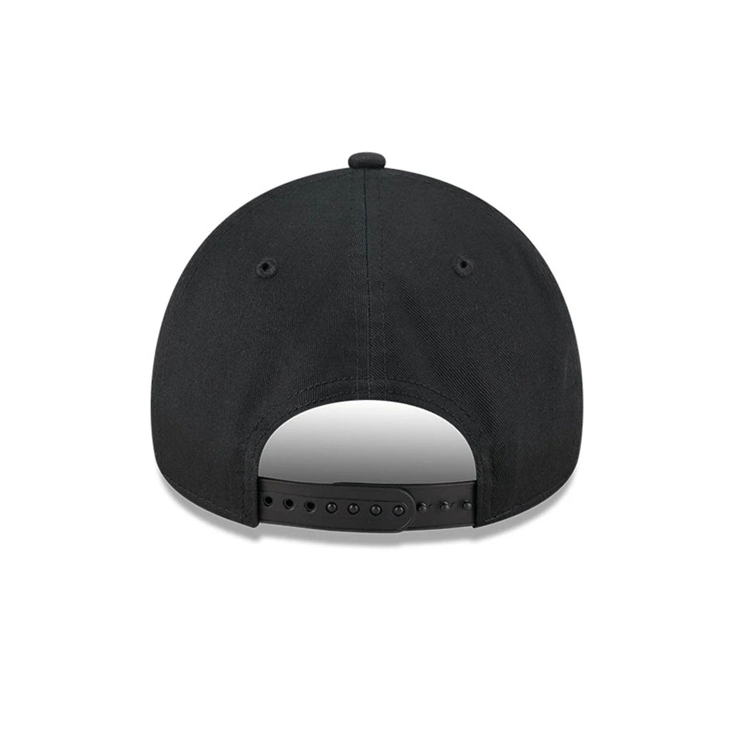 Pictured is this NBA Multi Letter Las Vegas Raiders 9FORTY A-Frame cap in black. 7