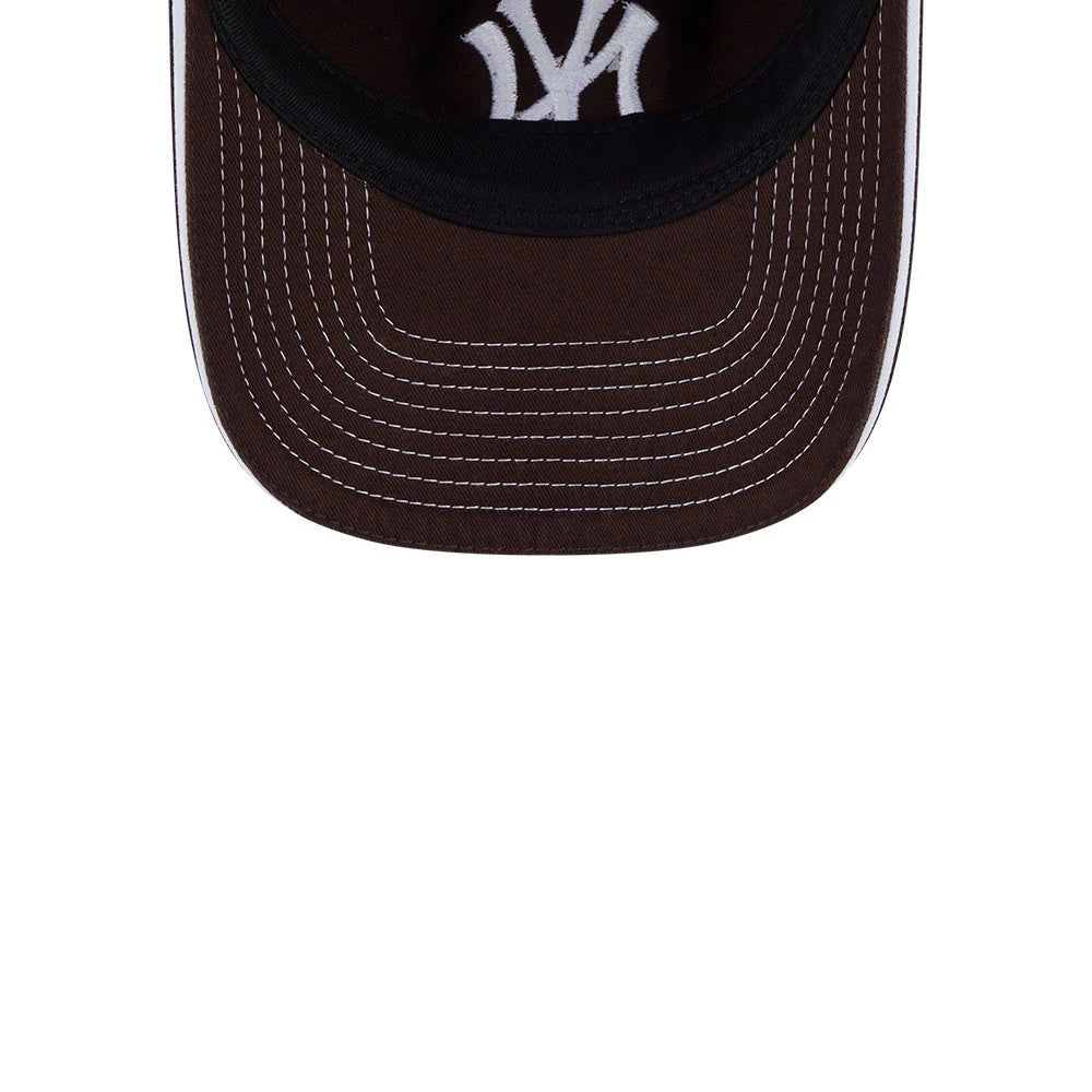 Pictured is this MLB Contrast New York Yankees 9TWENTY A-Frame cap in dark brown. 7
