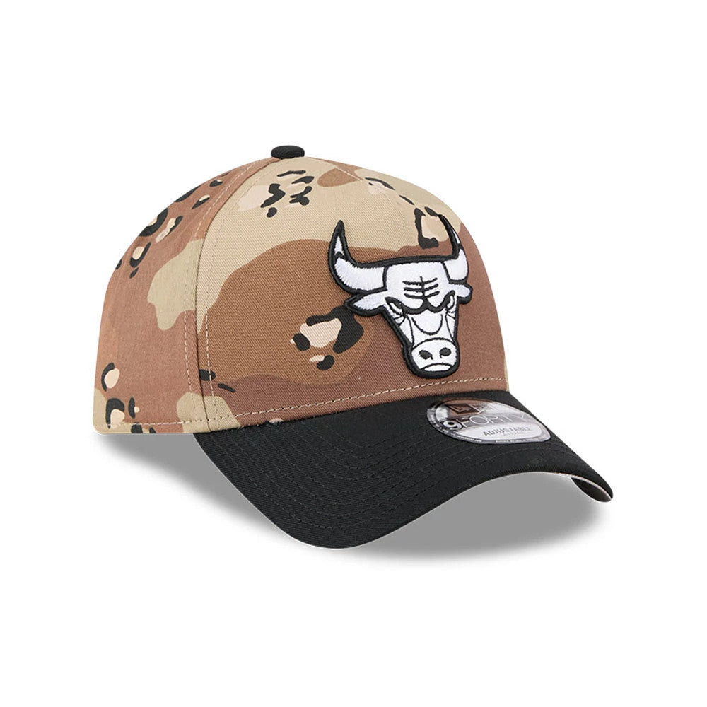 Pictured is this NBA Desert 2 Tone Chicago Bulls 9FORTY A-Frame cap in beige. 4
