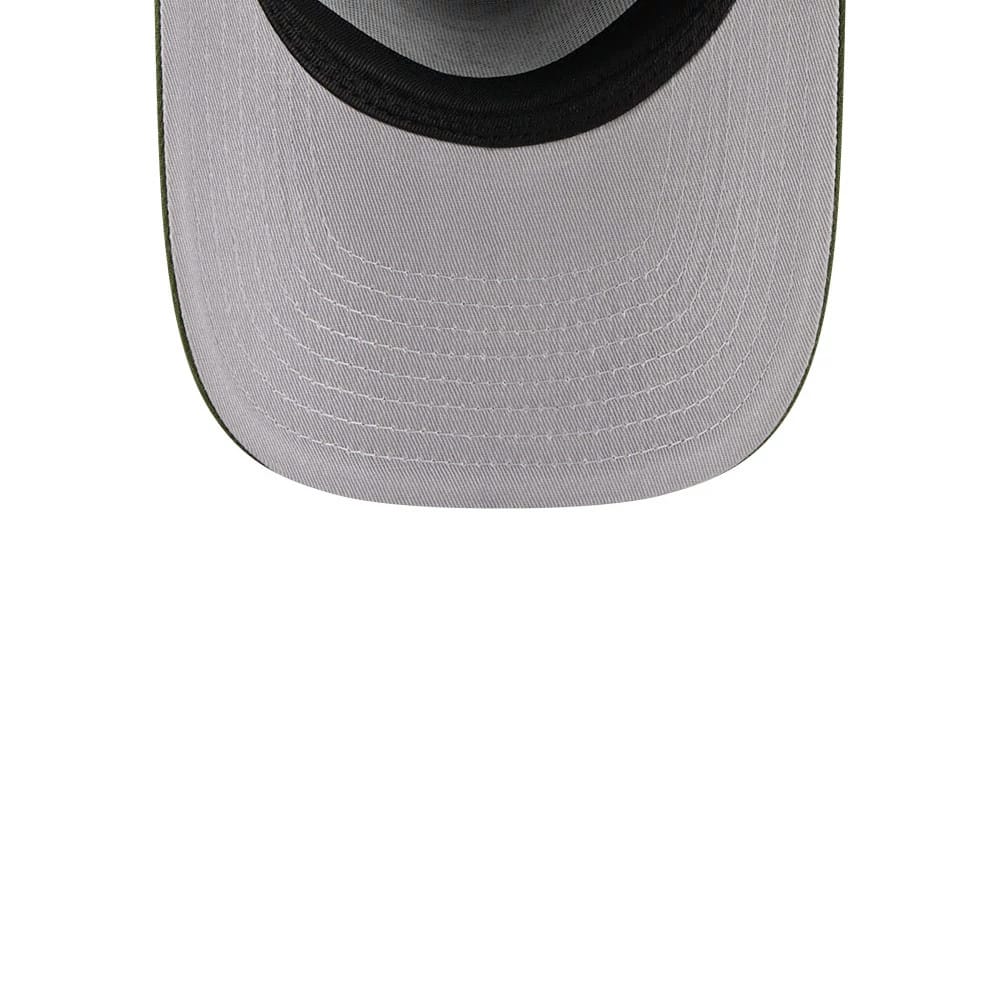 Pictured is this NBA Rifle Green Chicago Bulls 9FIFTY A-Frame Snapback cap in dark green. 2