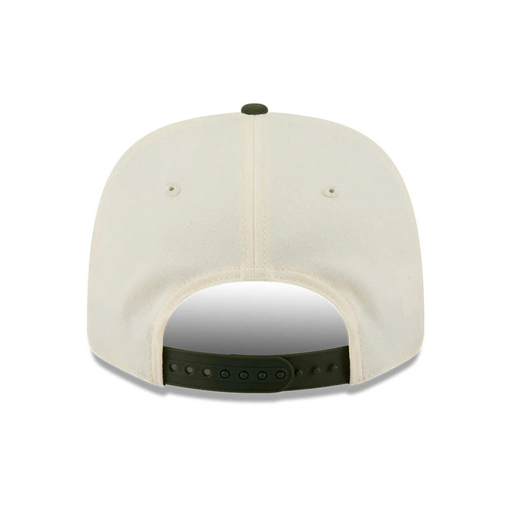 Pictured is this MLB Rifle Green New York Yankees 9SEVENTY Stretch Snap cap in white. 7