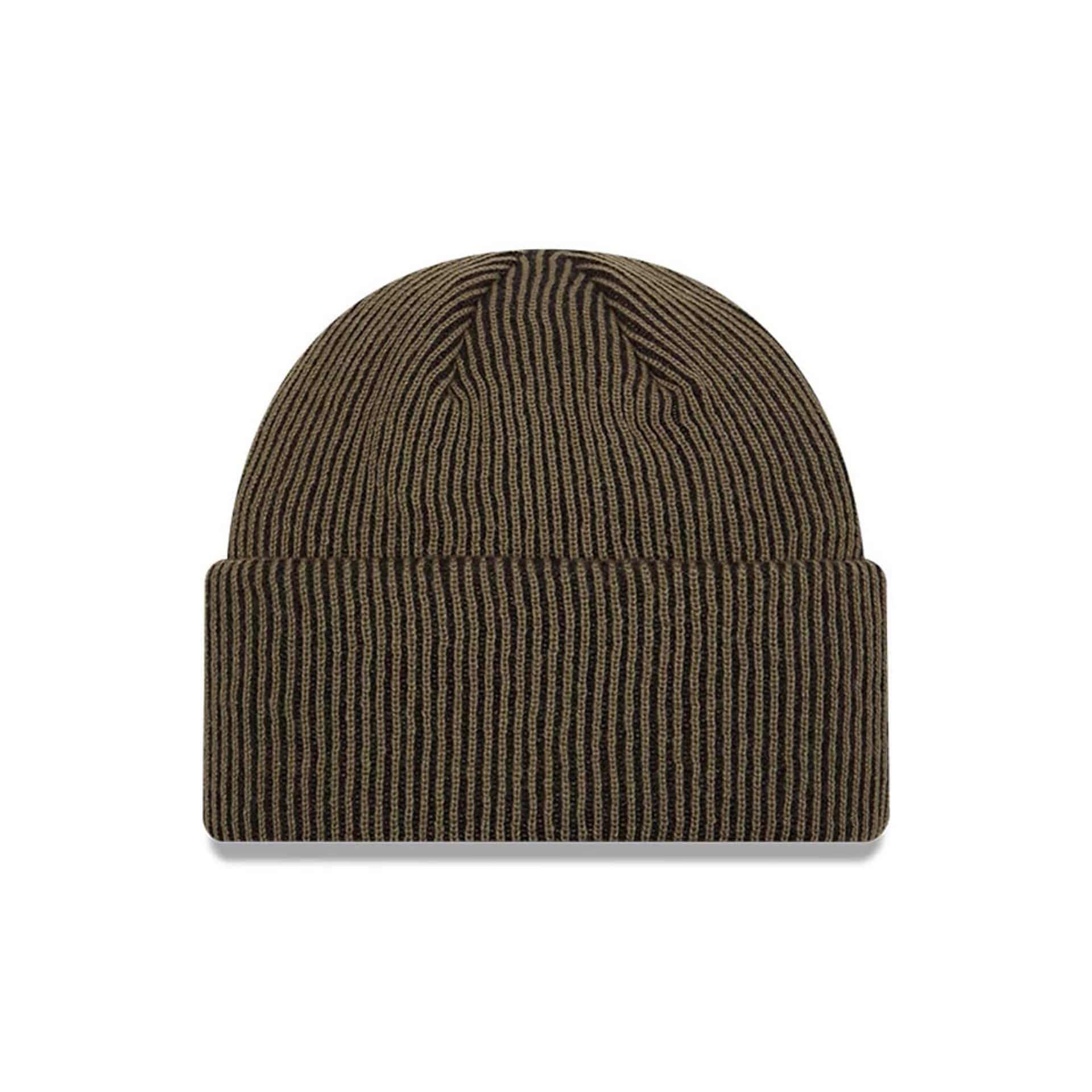 Pictured is this MLB Rib New York Yankees Cuff Knit Beanie hat in Dark Green. 2