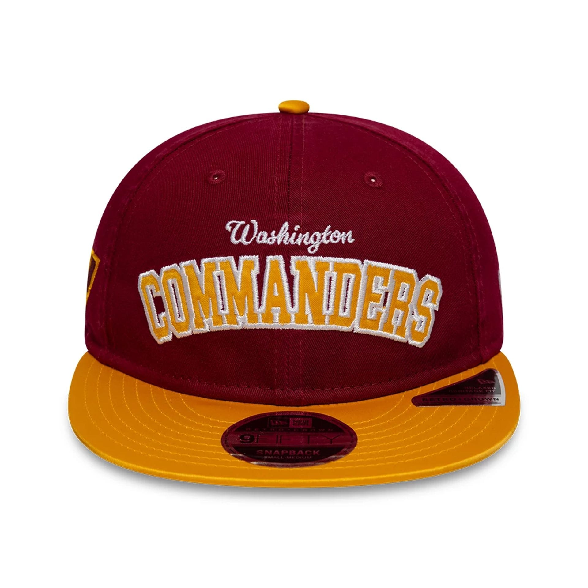 This is a Washington Commanders NFL Historic Dark Red Retro Crown 9FIFTY Adjustable Cap 2