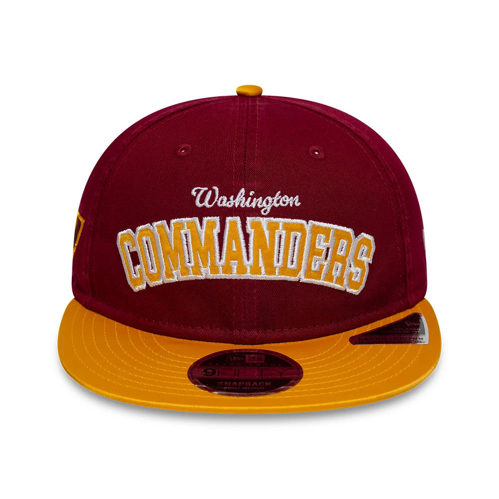 This is a Washington Commanders NFL Historic Dark Red Retro Crown 9FIFTY Adjustable Cap 2