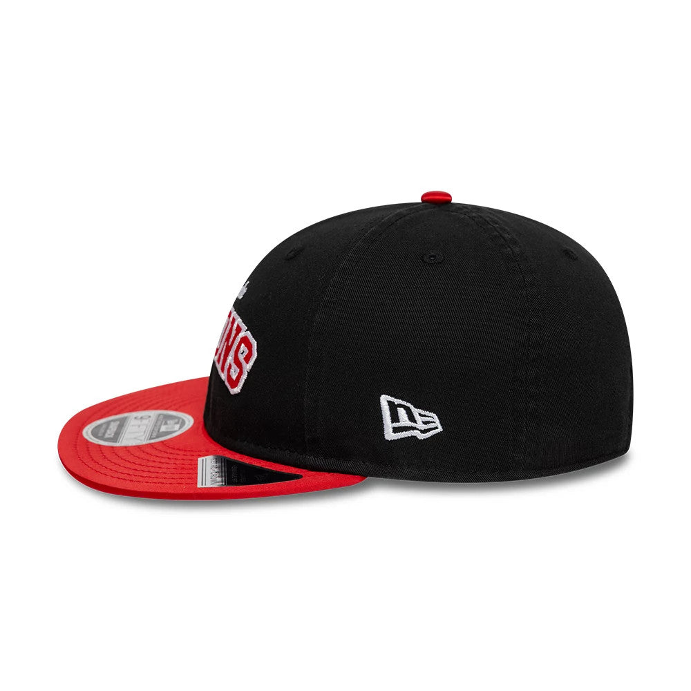 This is a Atlanta Falcons NFL Historic Black Retro Crown 9FIFTY Adjustable Cap 5