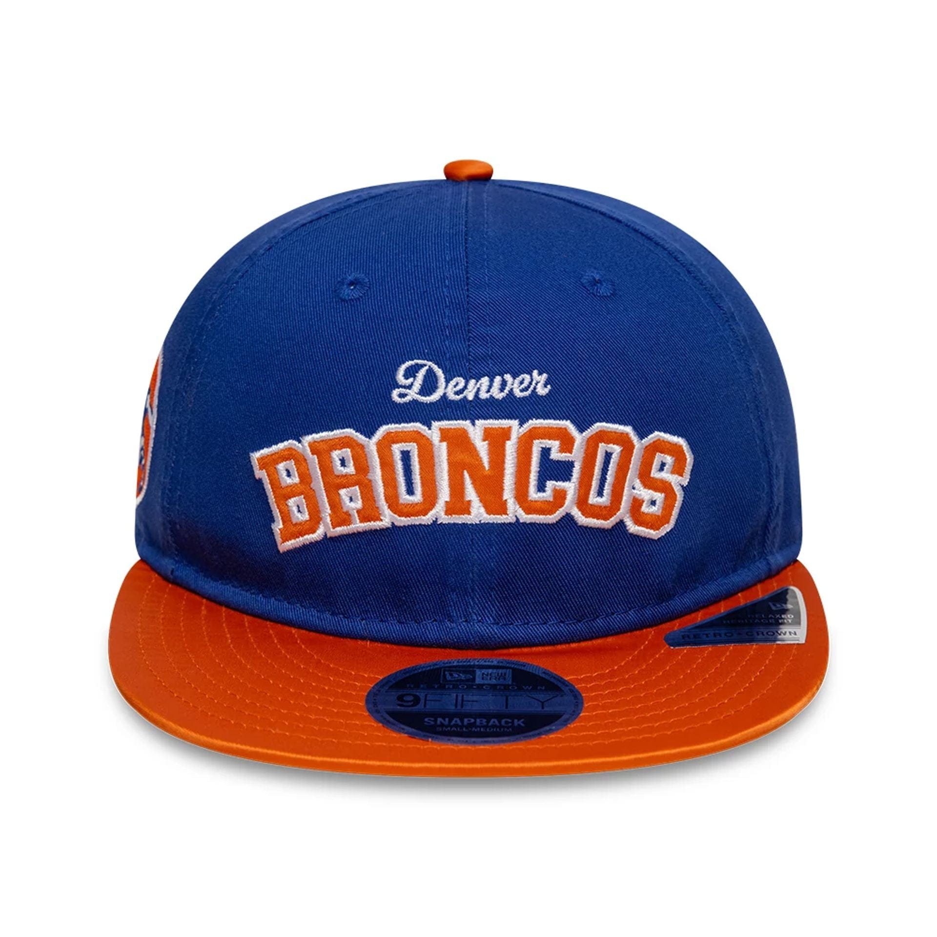 This is a Denver Broncos NFL Historic Blue Retro Crown 9FIFTY Adjustable Cap 2