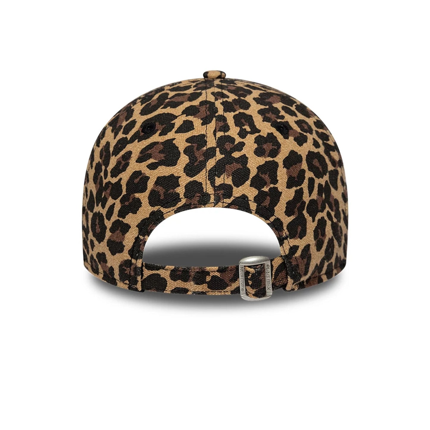 Pictured is this Womens MLB Leopard New York Yankees 9FORTY cap in black. 7