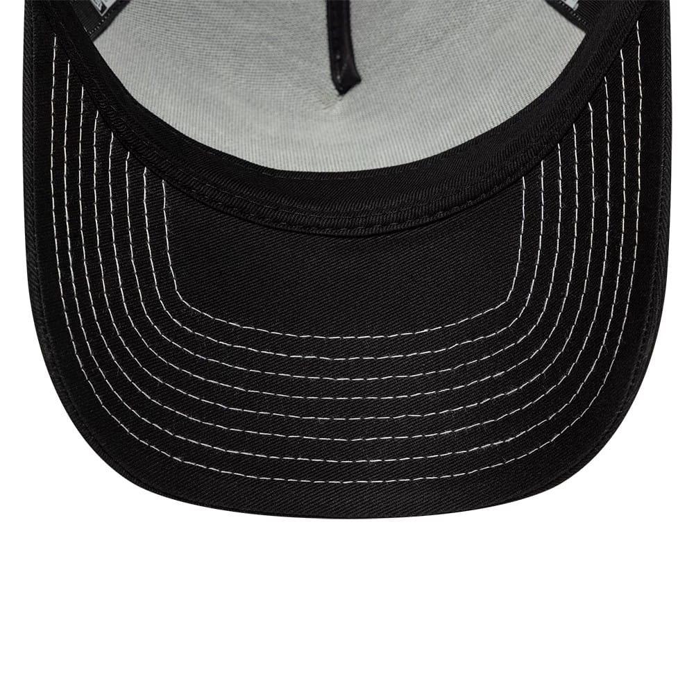 Pictured is this Pop Stitch Paris Saint Germain 9FORTY E-Frame Trucker cap in black. 5