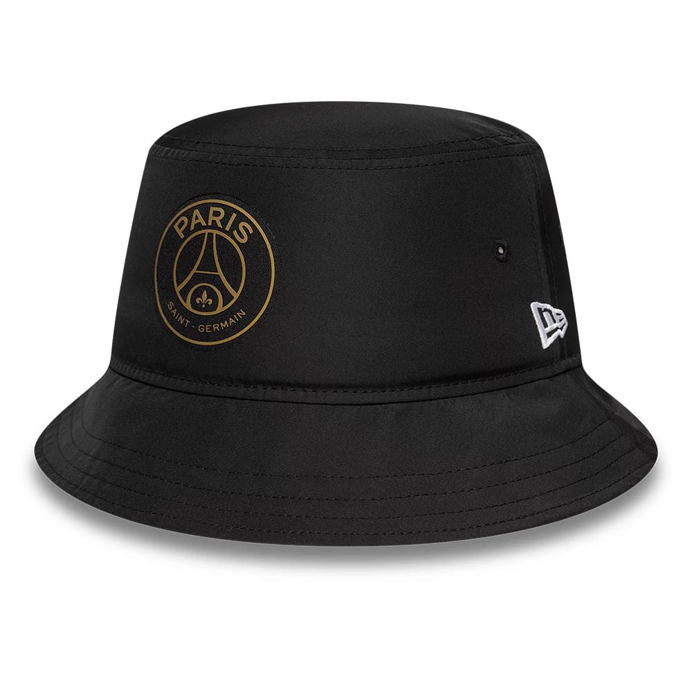 Pictured is this Black Gold Paris Saint Germain Bucket hat in black. 1