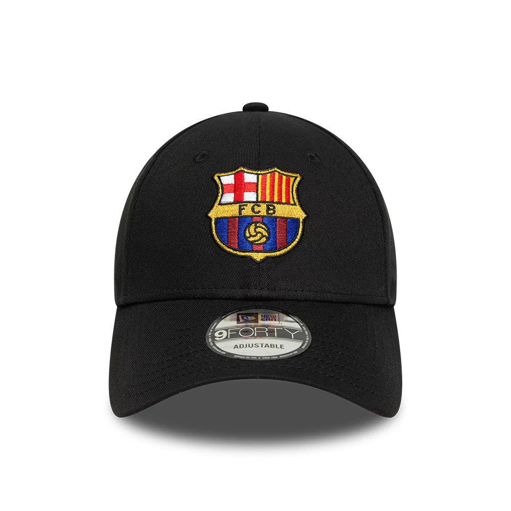 This is a FC Barcelona Core Black 9FORTY Adjustable Cap 2