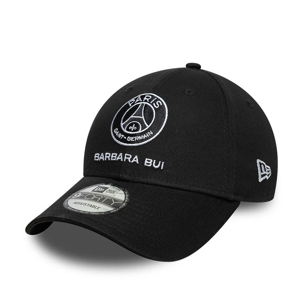 This is a Barbara Bui x Paris Saint-Germain Black 9FORTY Adjustable Cap 1
