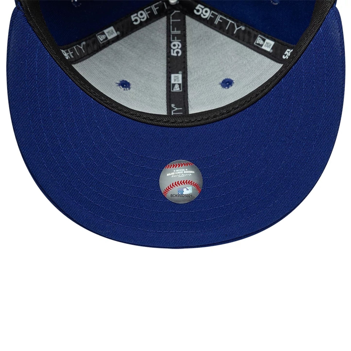 Pictured is this MLB Faux Pearl Icon LA Dodgers 59FIFTY Fitted cap in dark blue. 7