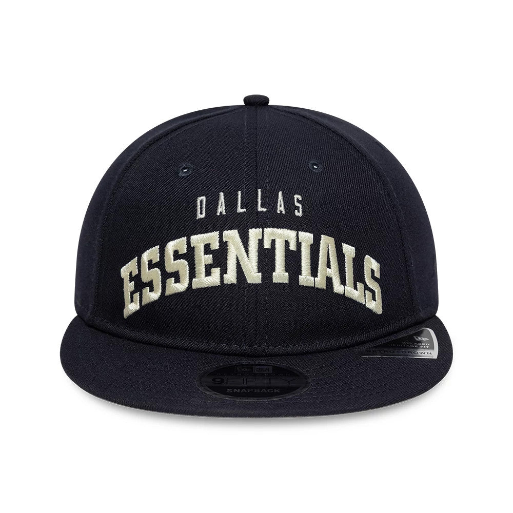 This is a Dallas Cowboys Fear Of God x NFL Navy Retro Crown 9FIFTY Adjustable Cap 4