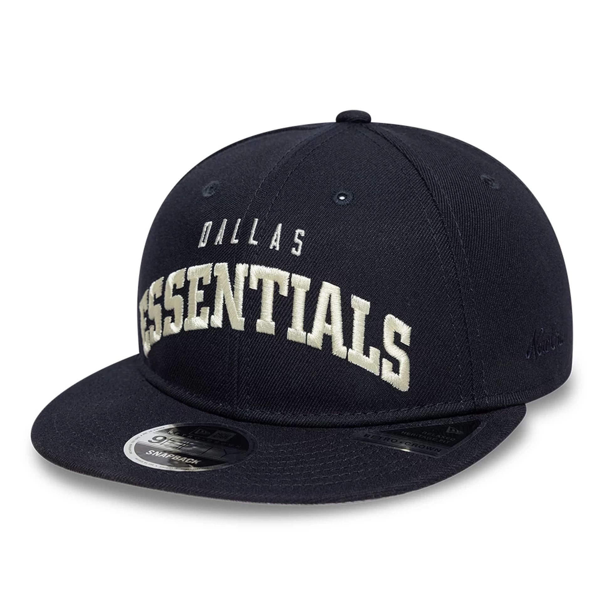 This is a Dallas Cowboys Fear Of God x NFL Navy Retro Crown 9FIFTY Adjustable Cap 1