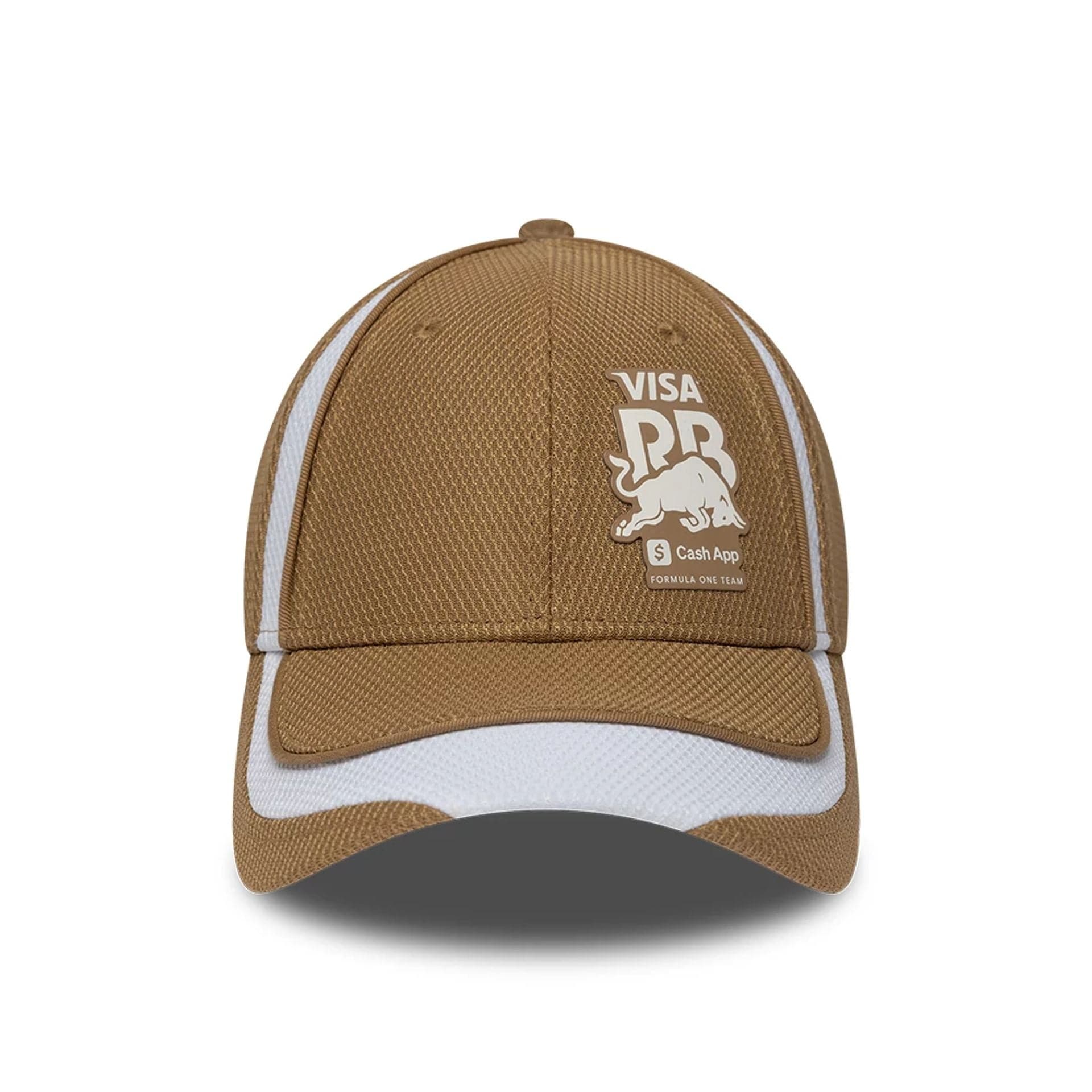 Pictured is this Visa Cash App Racing Bulls F1 Race Special 9FORTY Adjustable cap in dark beige. 2