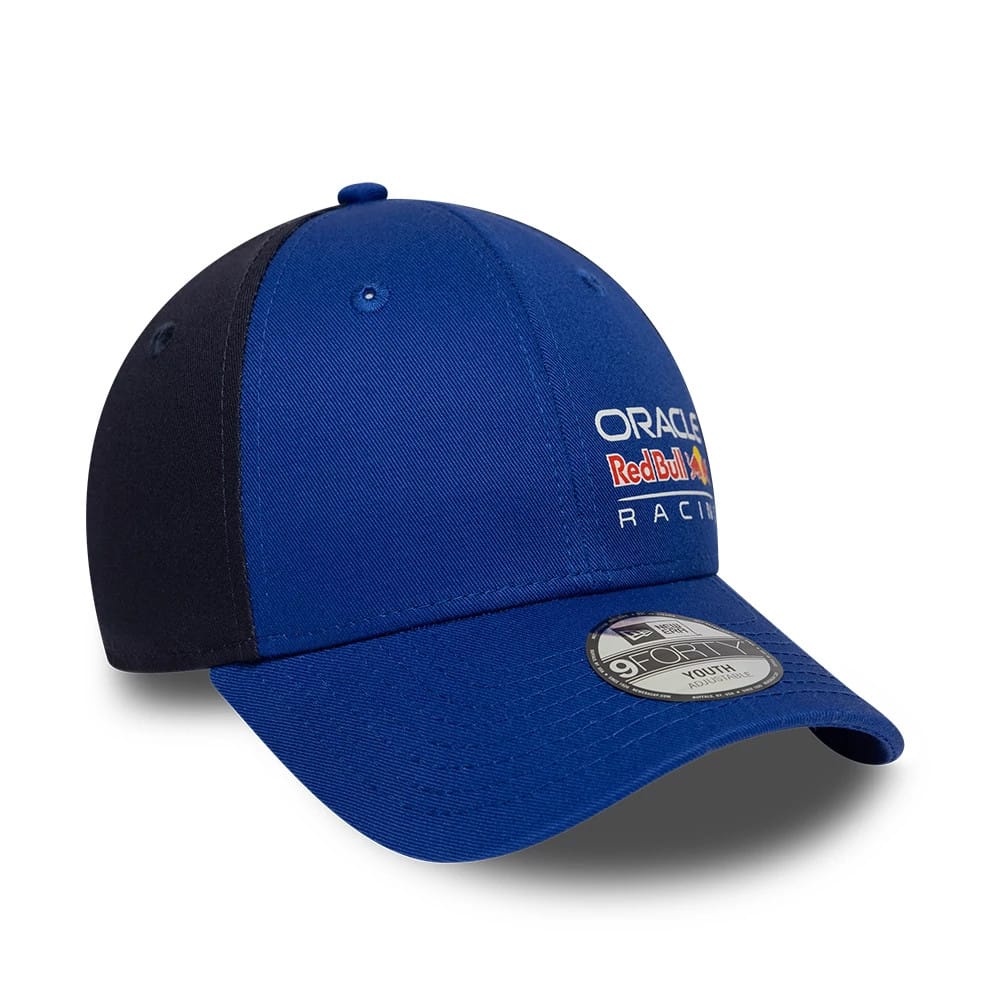Pictured is this Youth Essential Red Bull Racing 9FORTY Adjustable cap in dark blue. 3