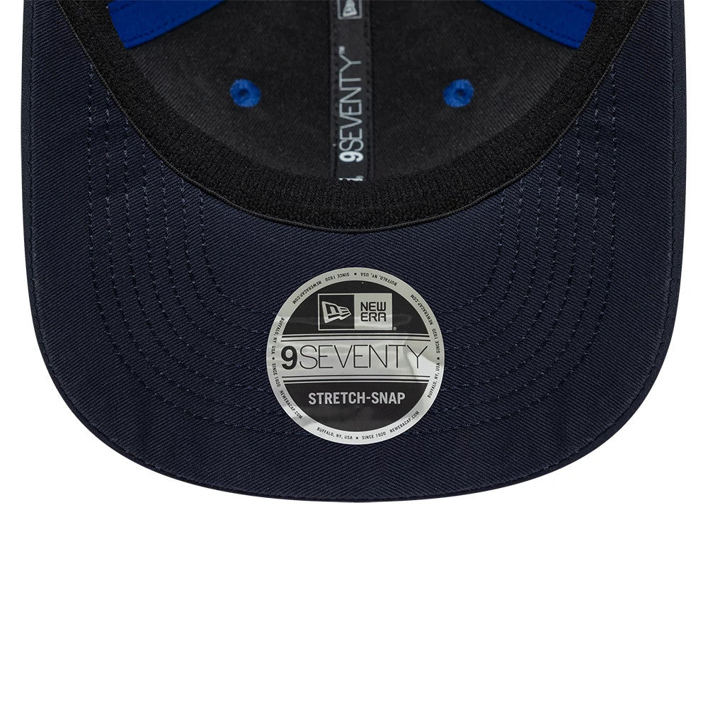 Pictured is this Youth Replica Max Verstappen Red Bull Racing 9SEVENTY Stretch Snap Adjustable cap in dark blue. 5