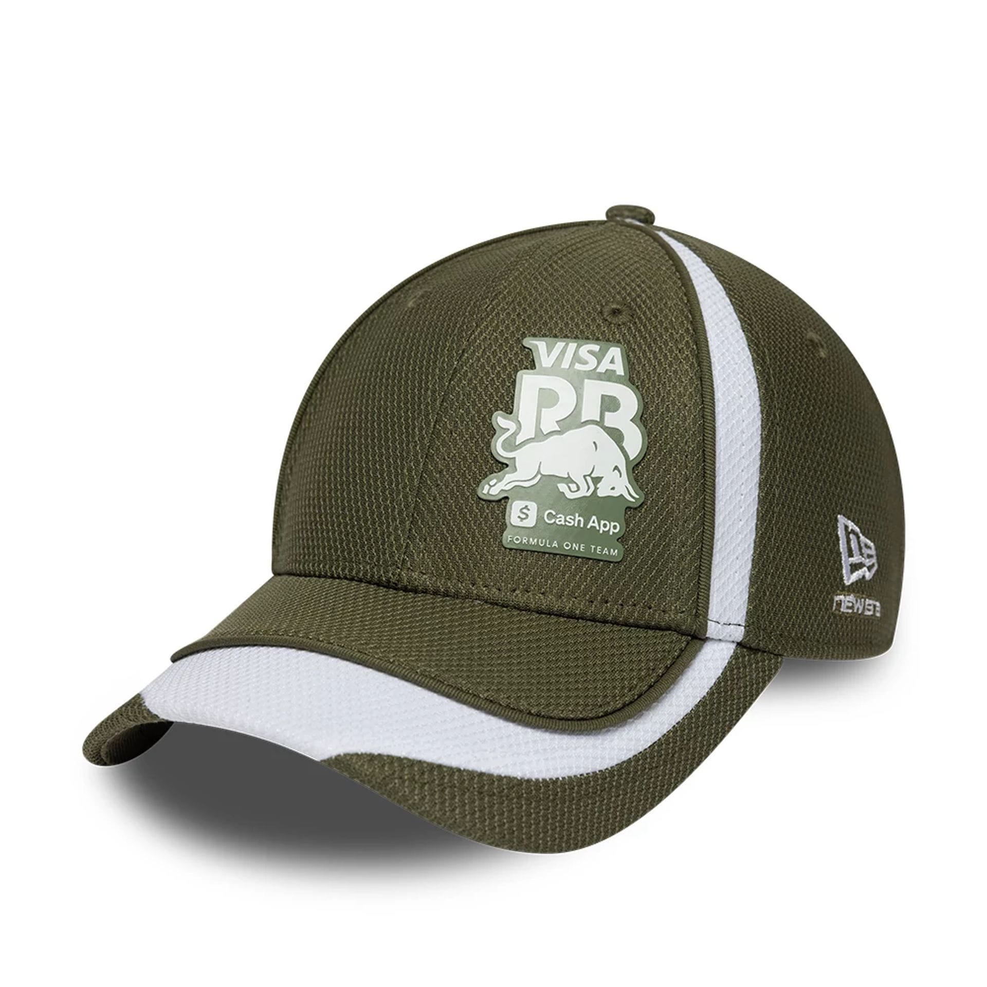 Pictured is this Visa Cash App Racing Bulls H1 Race Special 9FORTY Adjustable cap in green. 1