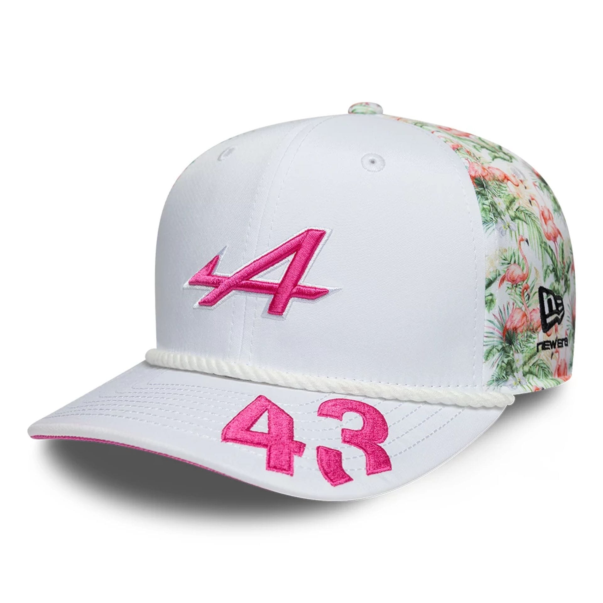 Pictured is this Franco Colapinto Miami Race Special Alpine Racing 9SEVENTY Stretch Snap Adjustable cap in white. 1