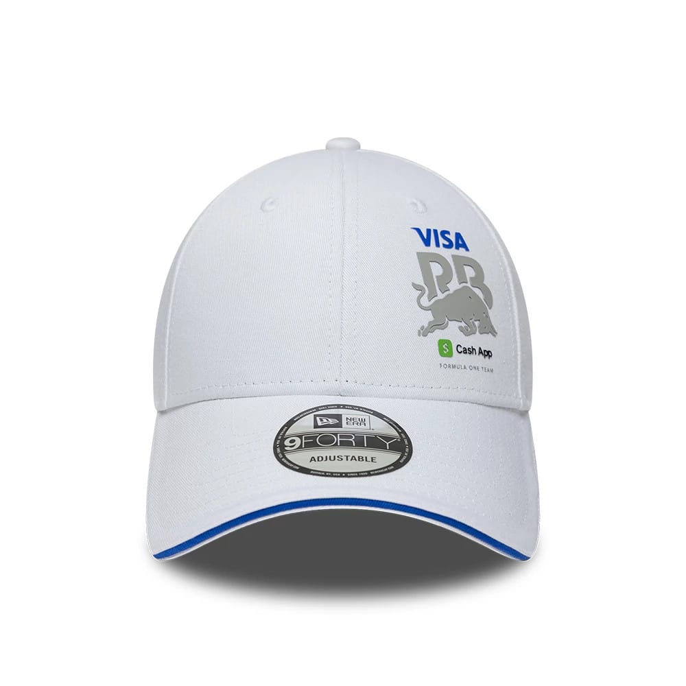 Pictured is this Essential Visa Cash App Racing Bulls 9FORTY Adjustable cap in white. 2