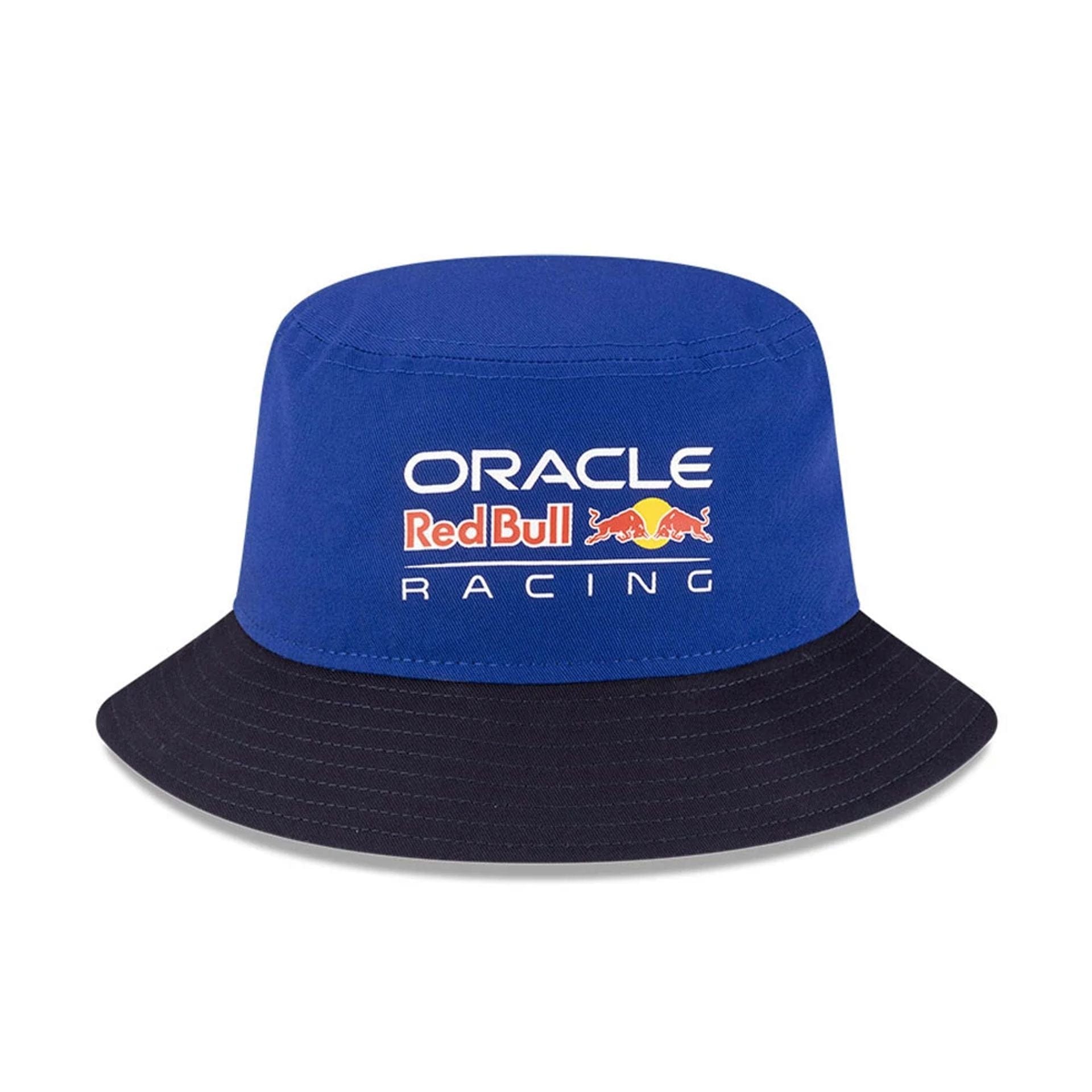 Pictured is this Essential Red Bull Racing Bucket hat in dark blue. 2