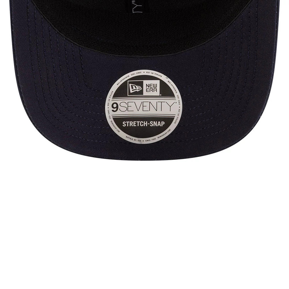 Pictured is this Replica Isack Hadjar Red Bull Racing 9SEVENTY Stretch Snap Adjustable cap in dark blue. 7