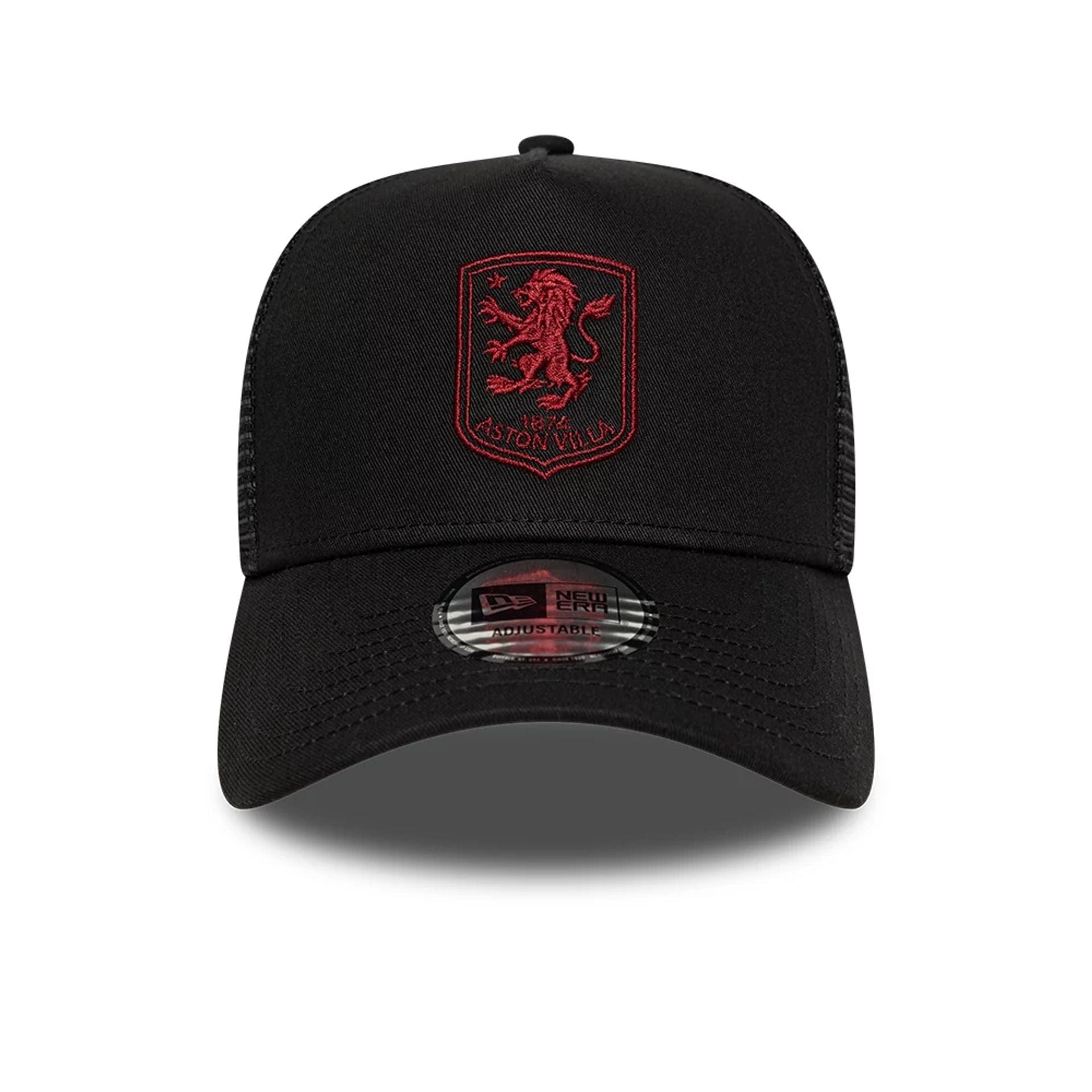 Pictured is this Core Aston Villa FC 9FORTY A-Frame Trucker cap in black. 2