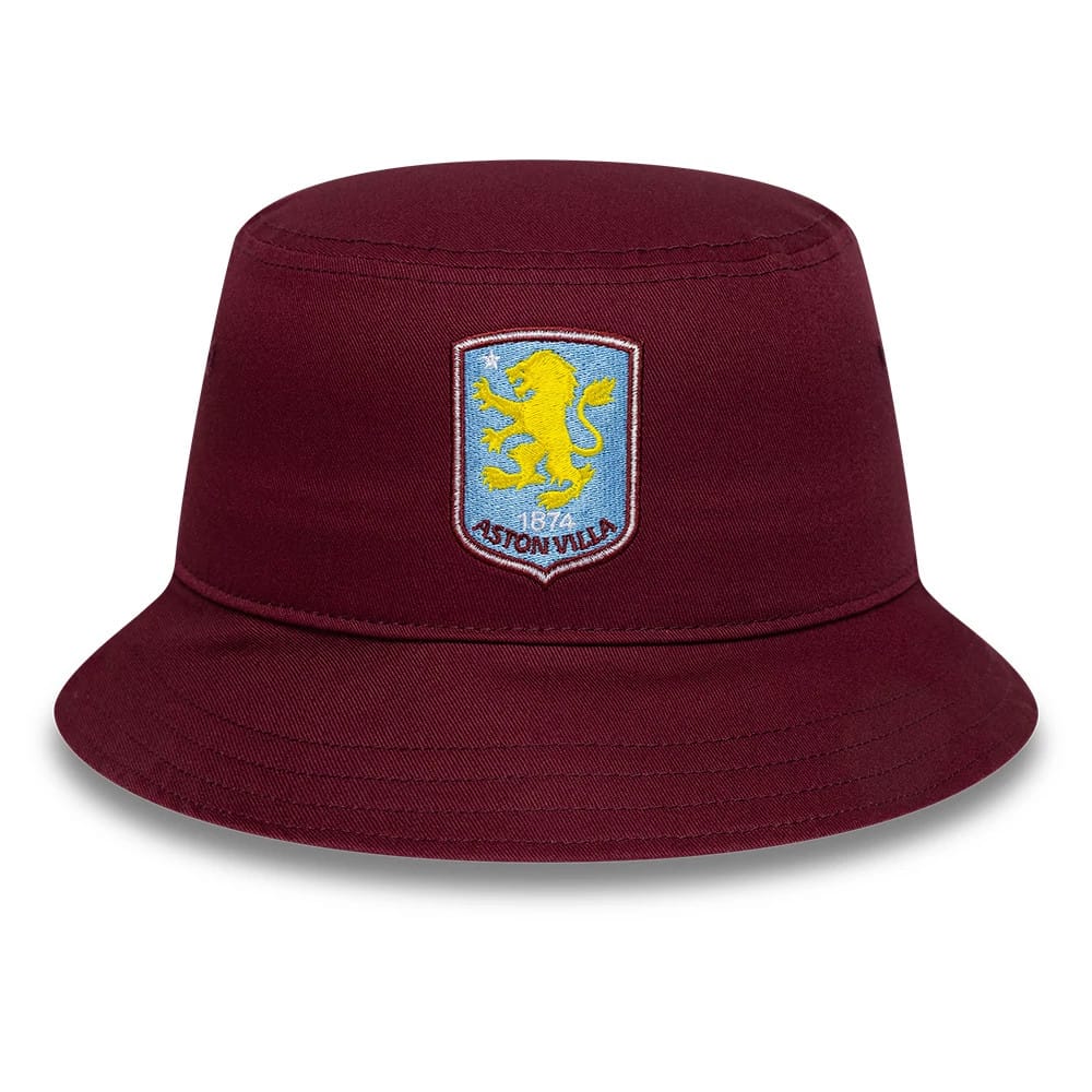 Pictured is this Core Aston Villa FC Bucket hat in dark red. 2