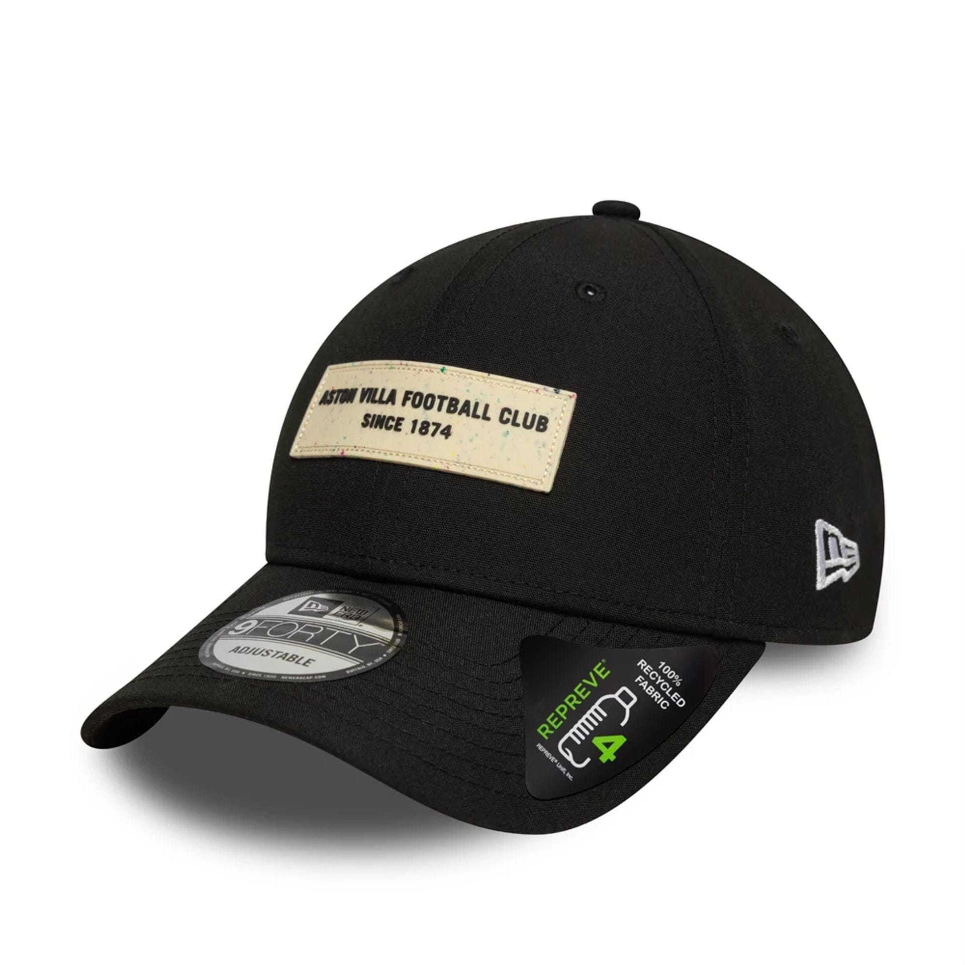 Pictured is this Repreve® Aston Villa FC 9FORTY cap in black. 1